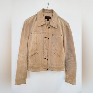 Camel Danier suede jacket